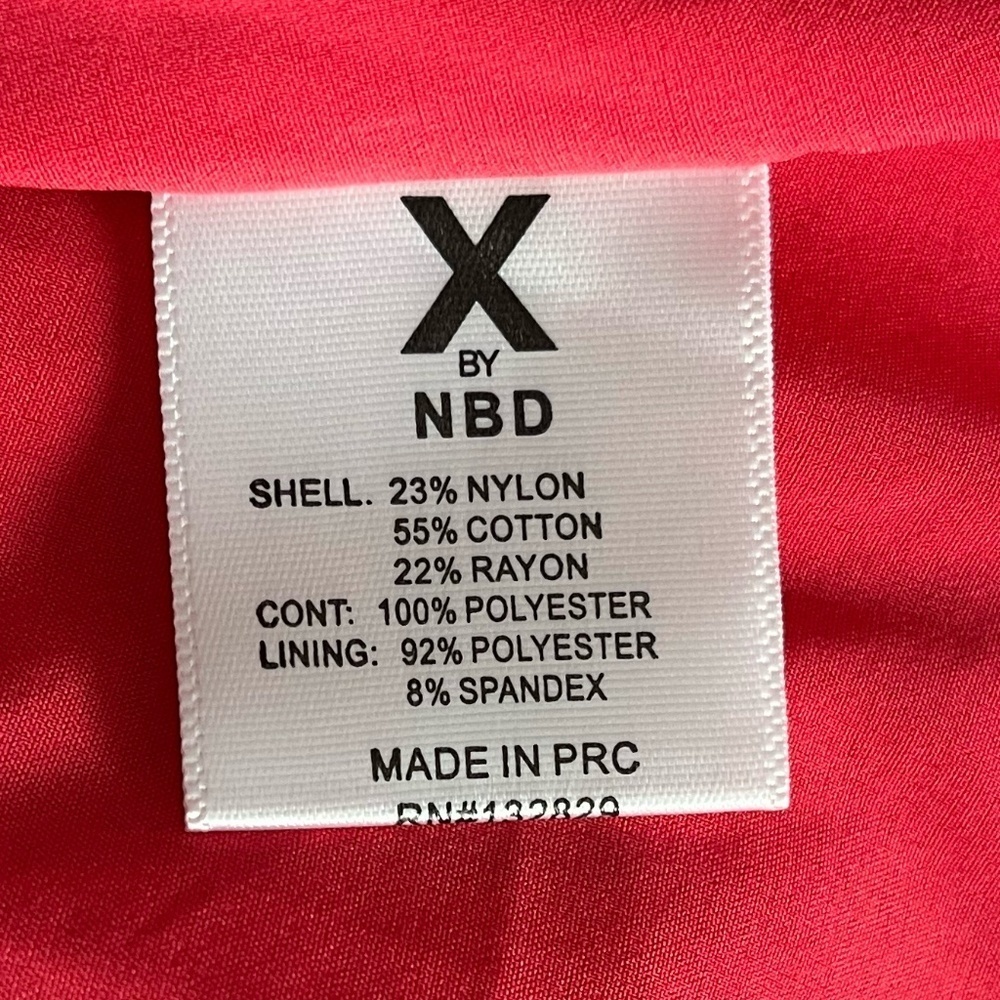 X BY NBD x REVOLVE | Red Lace Silhouette Kendra Maxi Cocktail Dress | Size 6 - Picture 10 of 11
